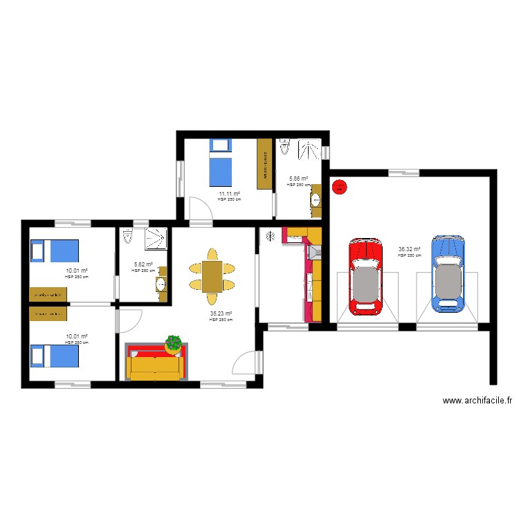 maison au pluriel 2. Plan de 0 pièce et 0 m2