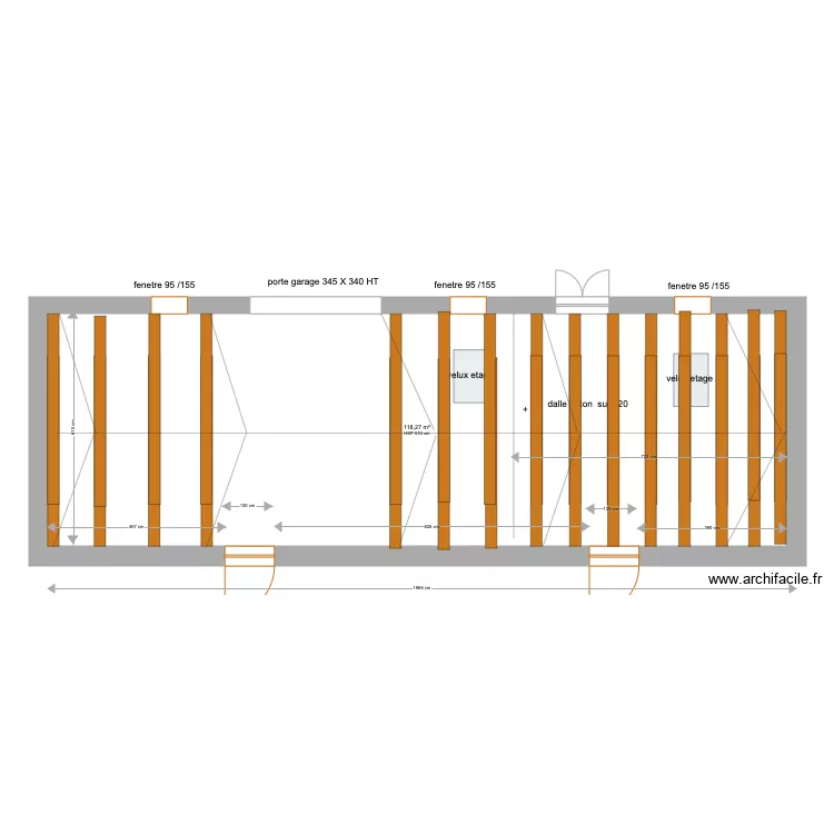 grange existante A. Plan de 