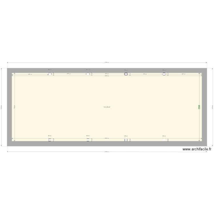 CHARPENTE. Plan de 1 pièce et 144 m2