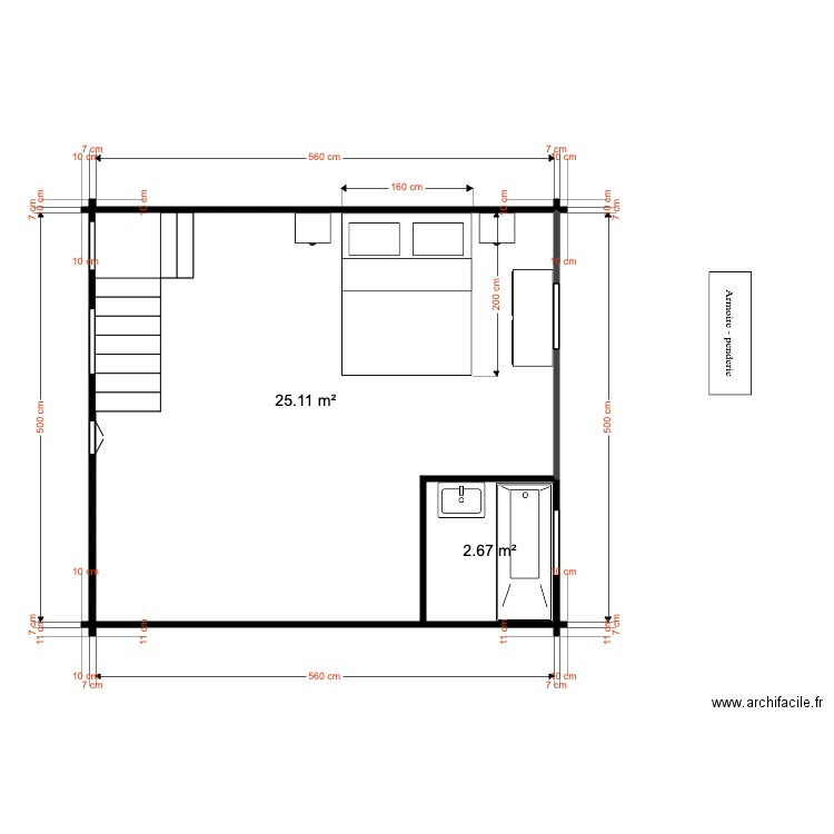 Etage Chalet 28 M Devis 2 1. Plan de 0 pièce et 0 m2