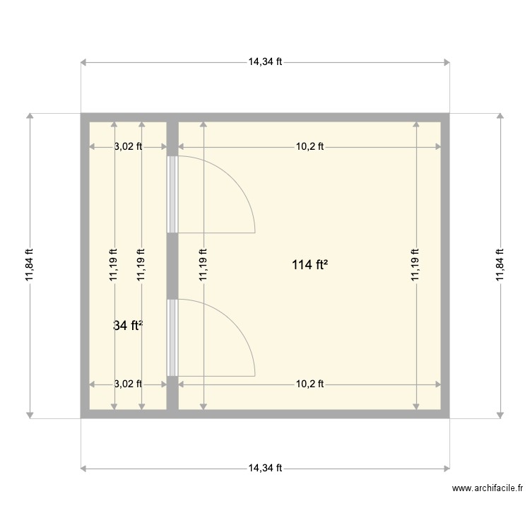 Mc Ic. Plan de 0 pièce et 0 m2