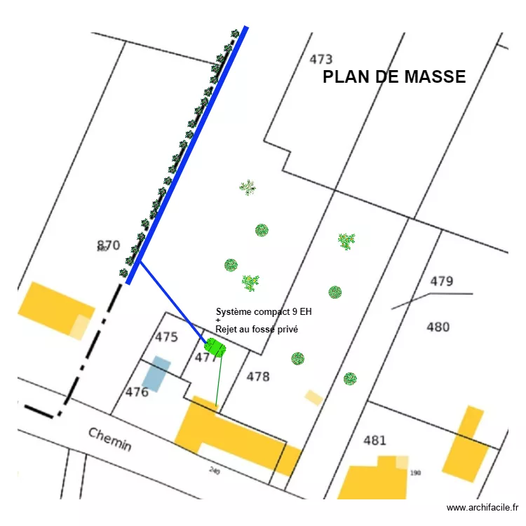 Diaz maison. Plan de 