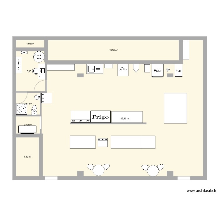 labo. Plan de 0 pièce et 0 m2