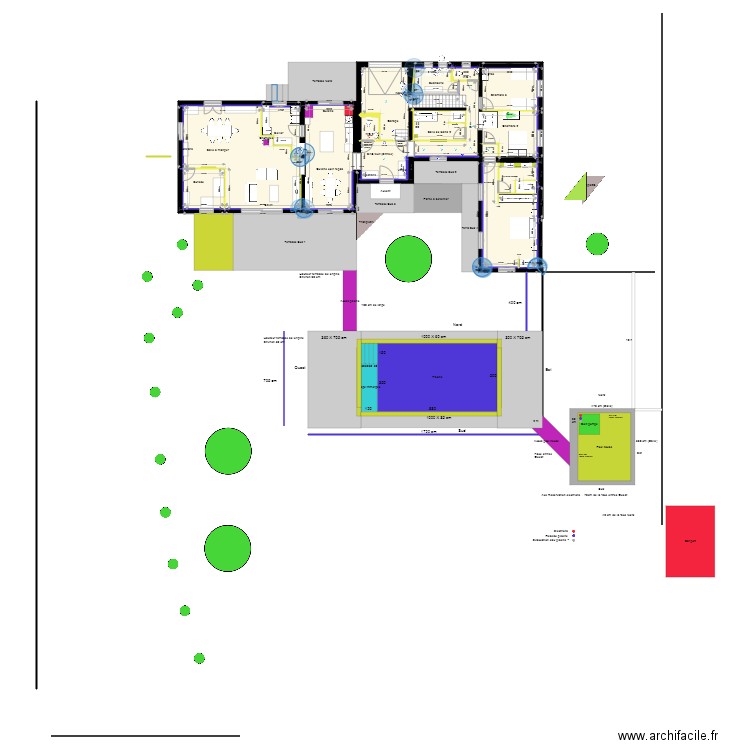 Maison St Philippe DP 16 10 2021. Plan de 40 pièces et 231 m2
