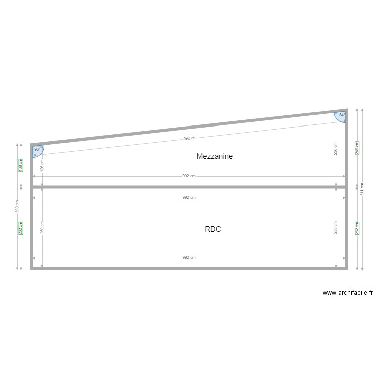 maison principale coupe hauteur. Plan de 0 pièce et 0 m2