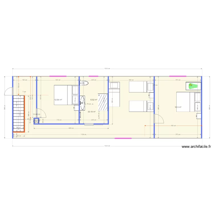 ETAGE SOPHIE ROELANDT amenag solution défintive. Plan de ETAGE SOPHIE ROELANDT amenag solution défintive. Plan de