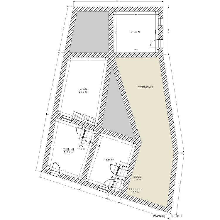 DESGEORGES RDC BAS. Plan de 0 pièce et 0 m2