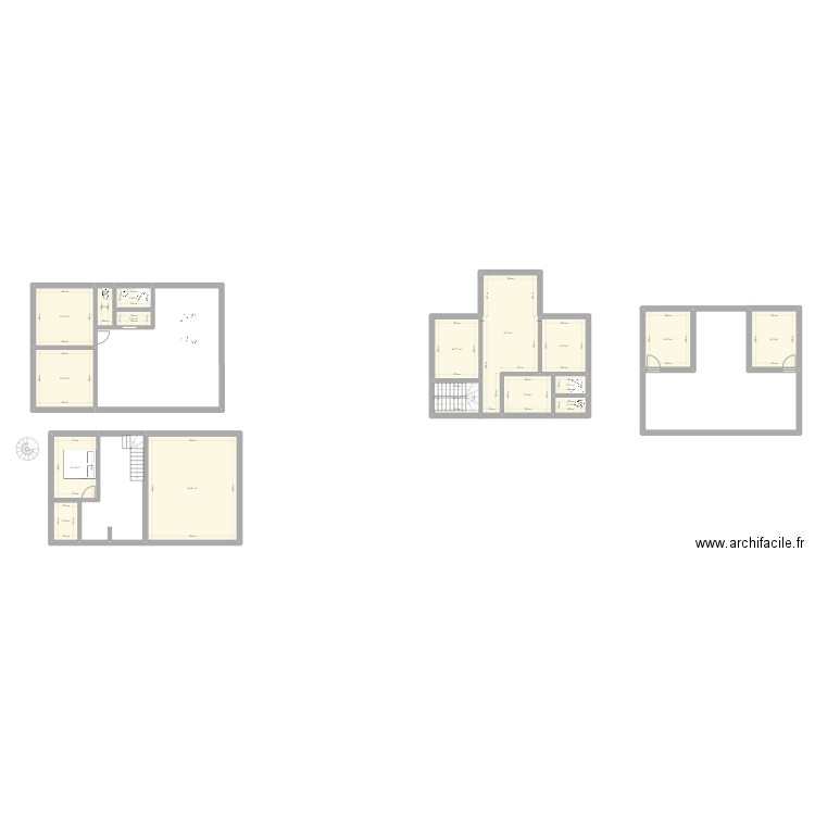 bellevue. Plan de 17 pièces et 169 m2