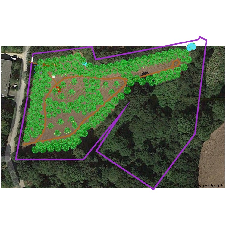 jardin foret N. Plan de 0 pièce et 0 m2