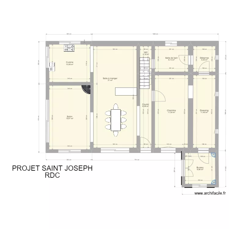Projet RDC Saint Joseph. Plan de 