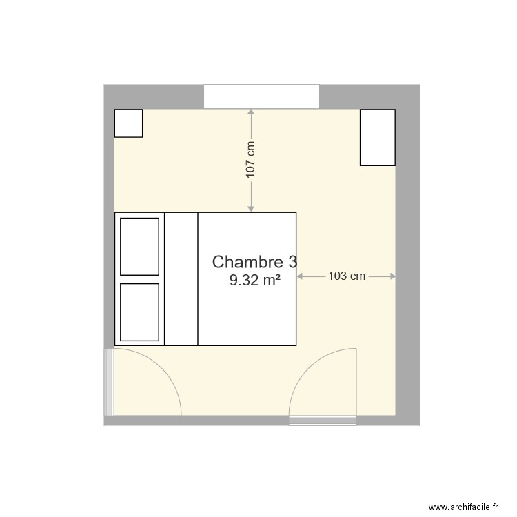 Projet chambre louis. Plan de 0 pièce et 0 m2