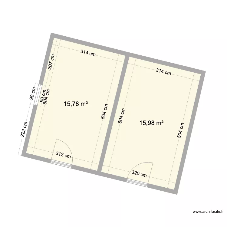 Bierges - 2 salles Assist. Plan de 