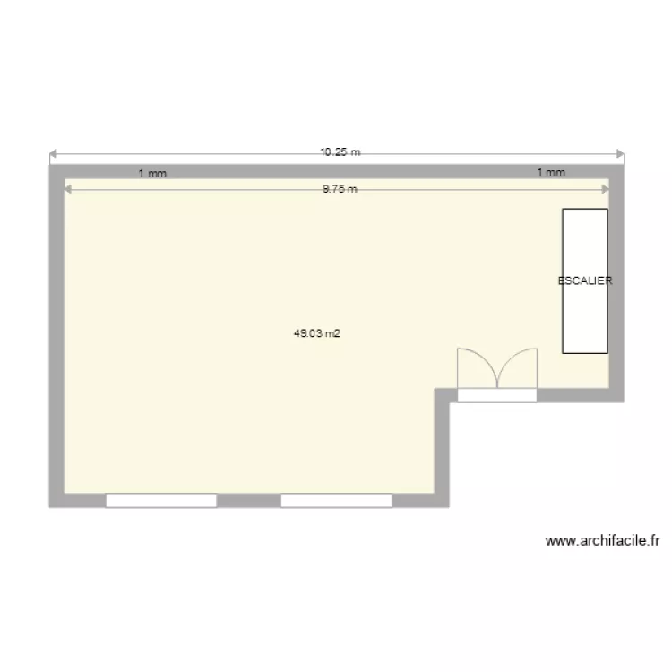 garage meslay. Plan de 