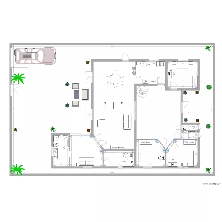 terrain 400m2. Plan de terrain 400m2. Plan de
