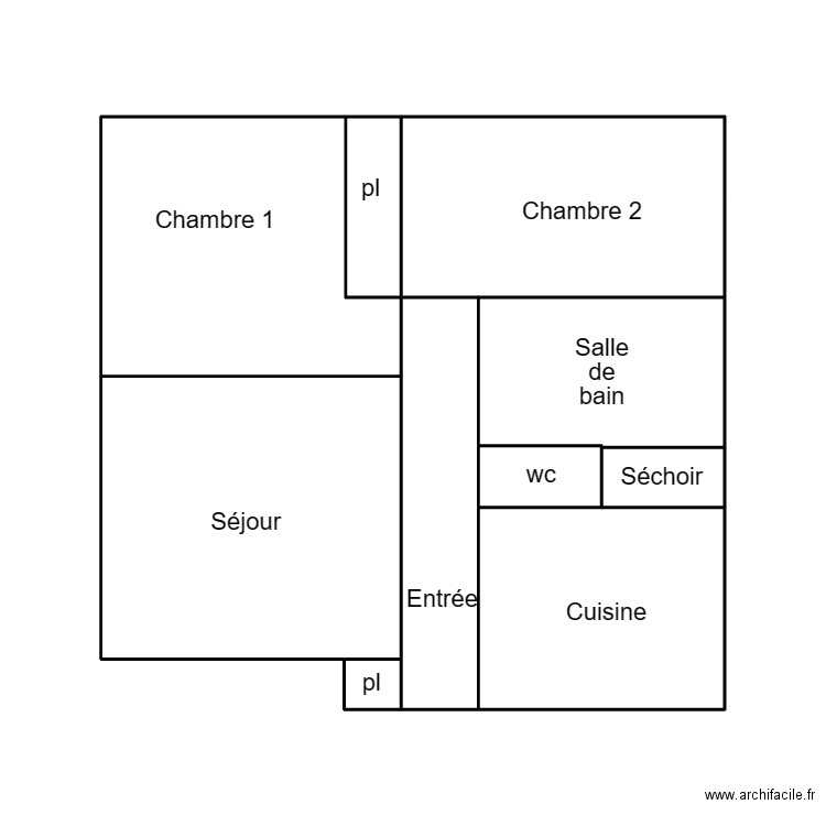 QUIMPER SALAUN. Plan de 9 pièces et 35 m2