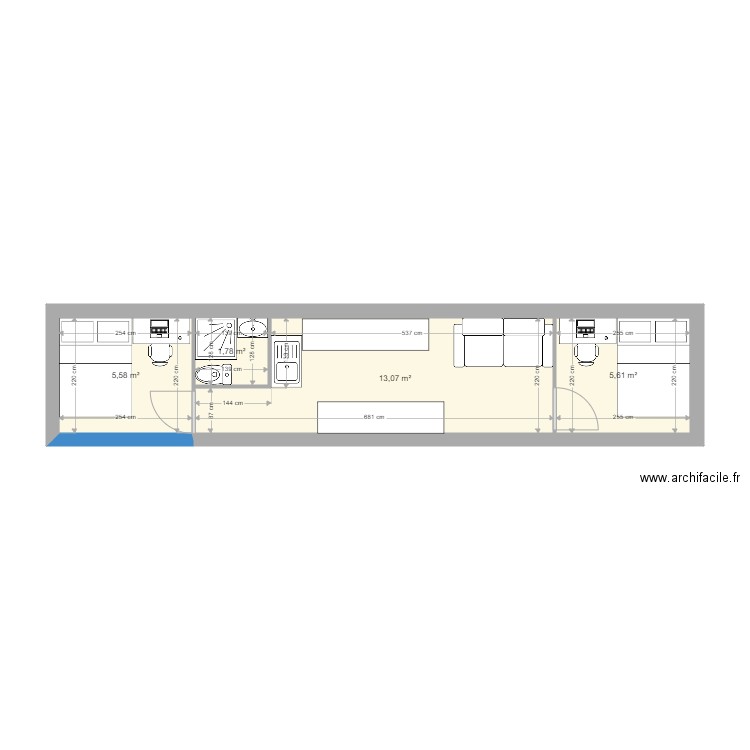 tiny house david. Plan de 0 pièce et 0 m2