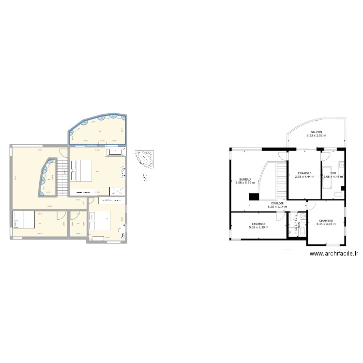 Strépy Etage test. Plan de 0 pièce et 0 m2