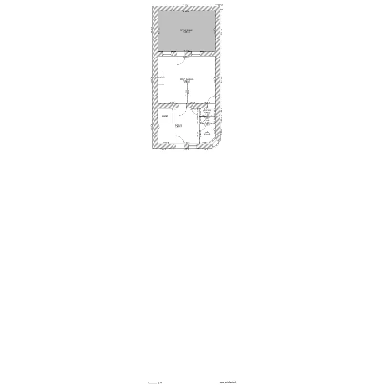 rdc maison avant. Plan de rdc maison avant. Plan de