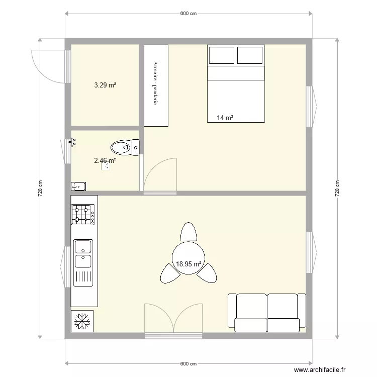 BUNGALOW. Plan de 