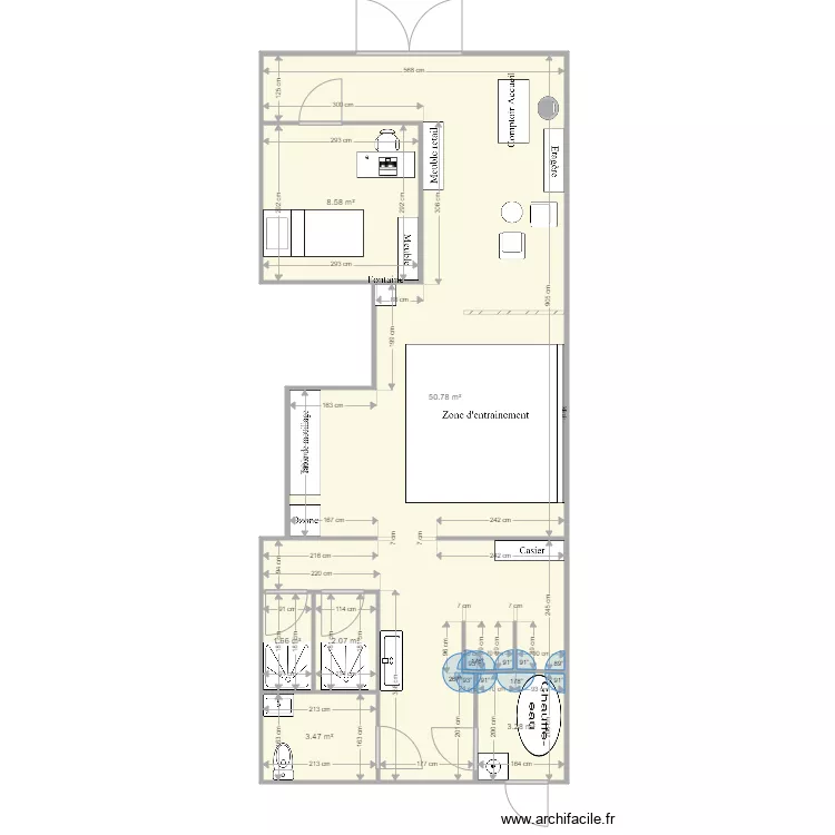 Forum Jarry. Plan de 