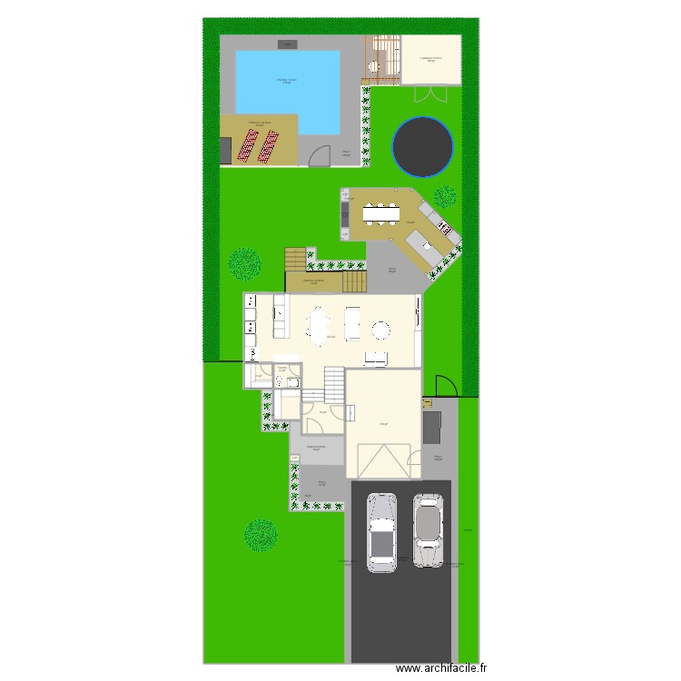 828 Madrigal extérieur avril 2021 sans dalles. Plan de 0 pièce et 0 m2