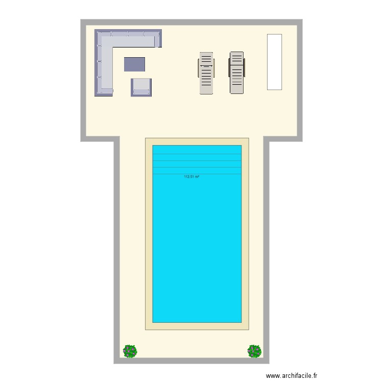 piscine. Plan de 0 pièce et 0 m2