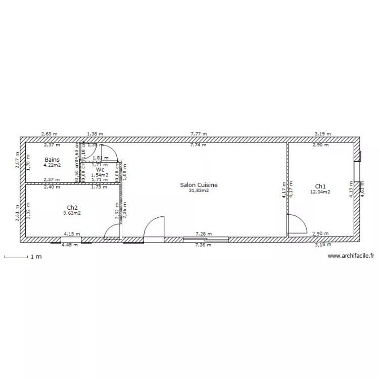 maison Mickael. Plan de 