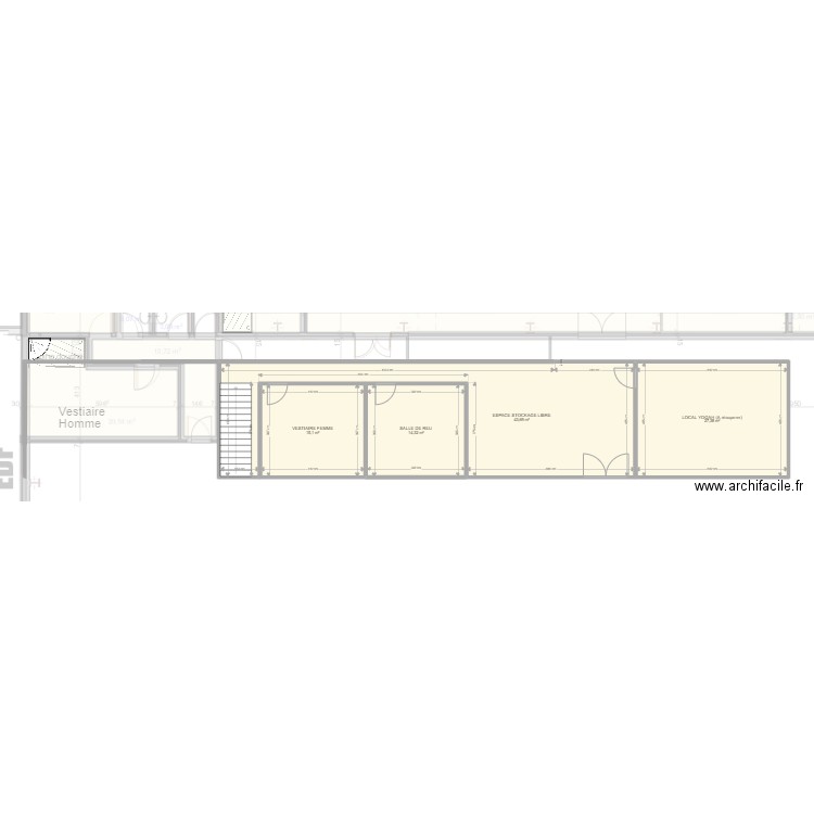 Plateforme BIS. Plan de 14 pièces et 497 m2