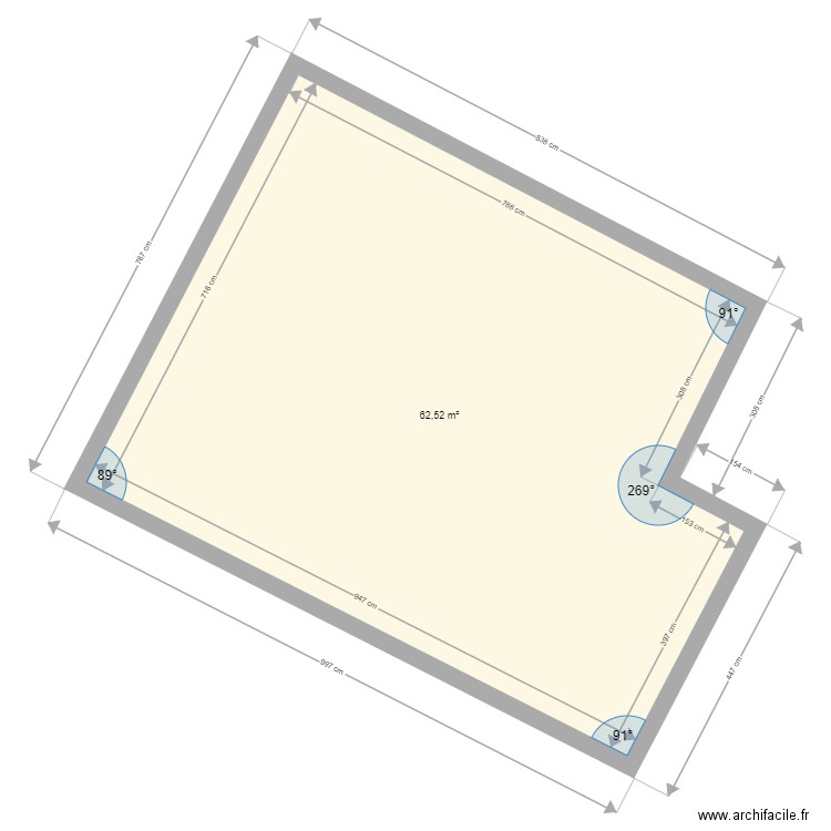 Sandra Condé 1. Plan de 1 pièce et 63 m2