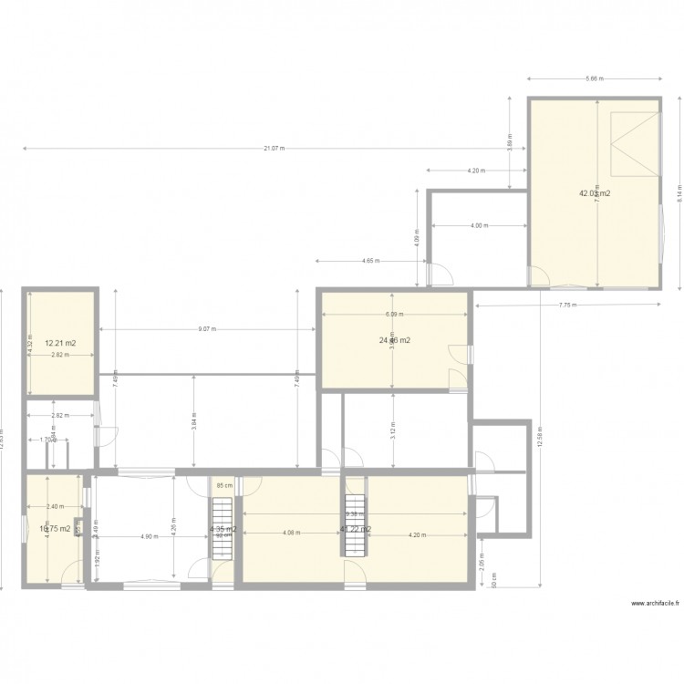 Ghyvelde Plan de Gros Oeuvre . Plan de 0 pièce et 0 m2