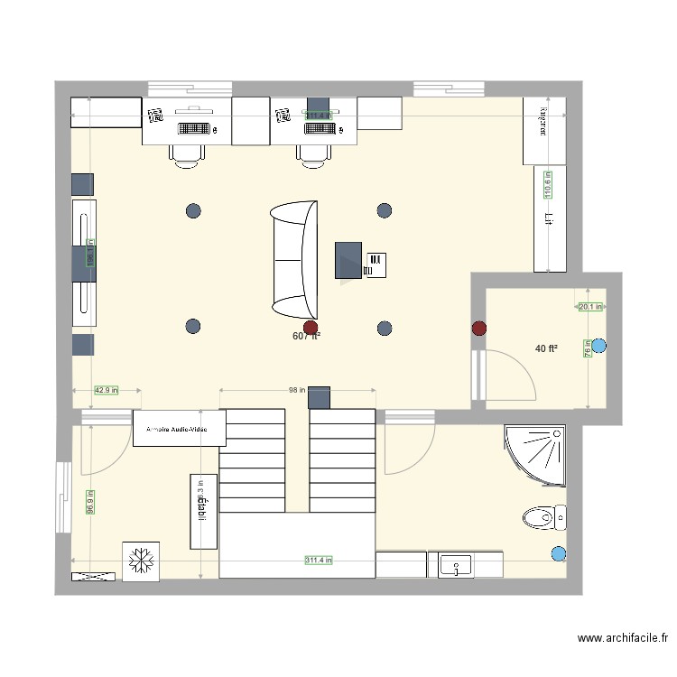 SousSol Matt v1. Plan de 0 pièce et 0 m2