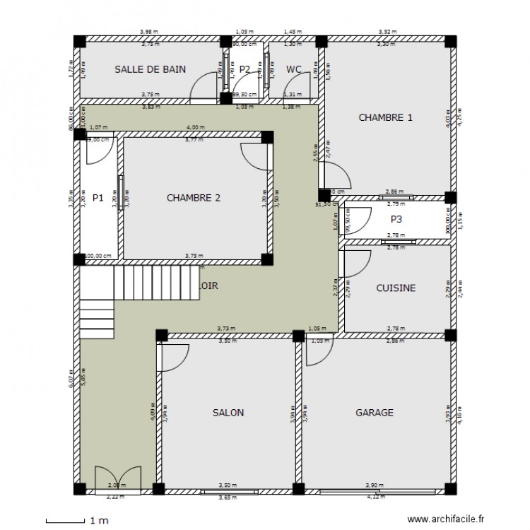 nabil. Plan de 0 pièce et 0 m2