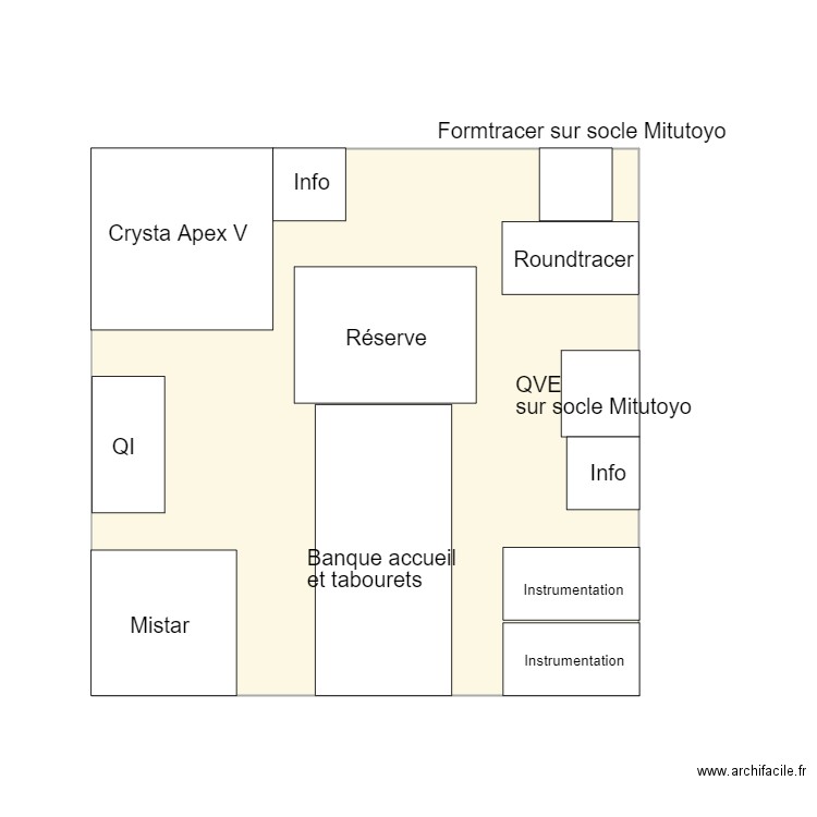 Simodec2MMI. Plan de 1 pièce et 36 m2