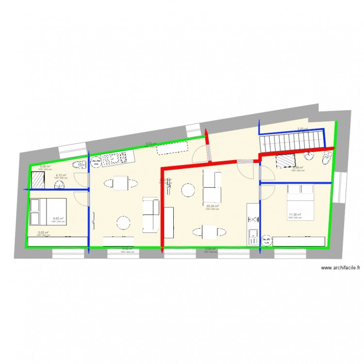 lambert comble4. Plan de 0 pièce et 0 m2