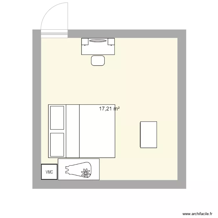 CHAMBRE. Plan de 