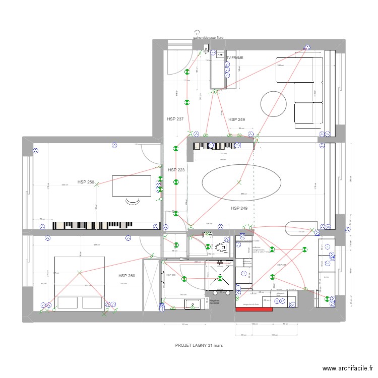 Plan Lagny élec 31 mars. Plan de 0 pièce et 0 m2