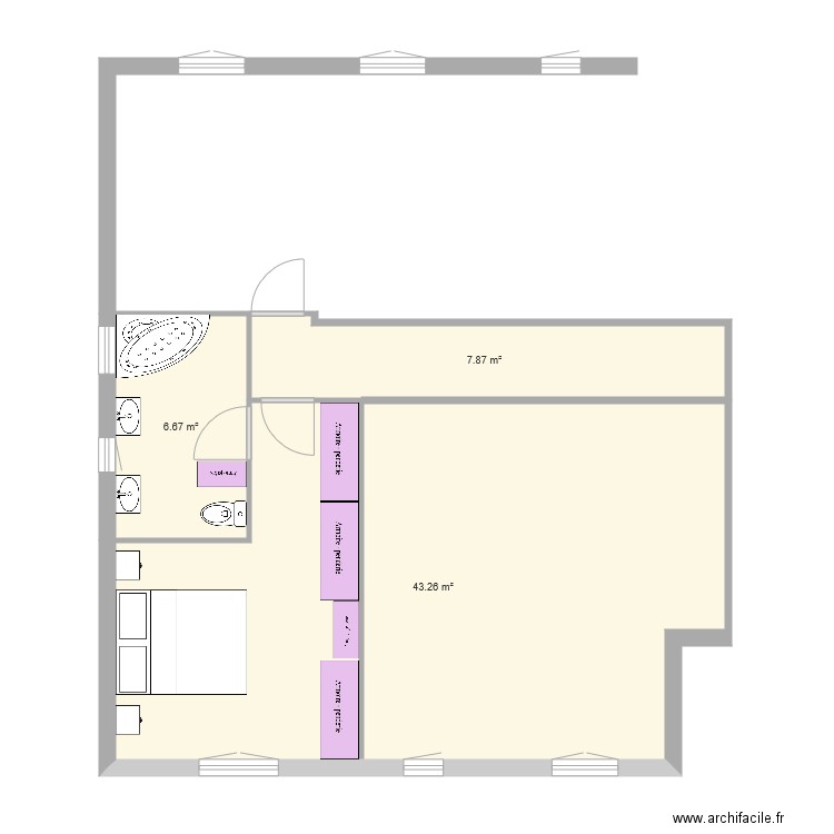 suite parentale 12 01 à 15h45 version 2. Plan de 0 pièce et 0 m2