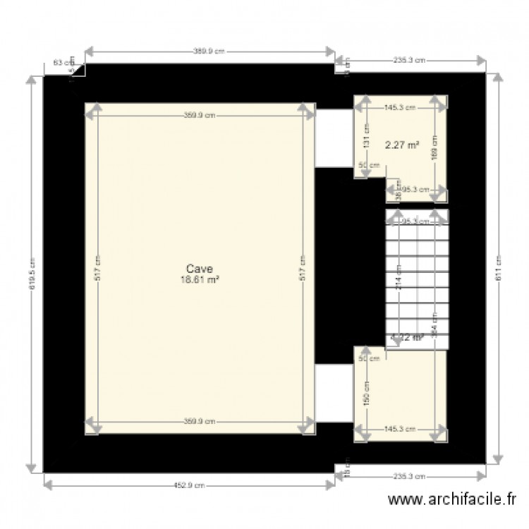 cave. Plan de 0 pièce et 0 m2