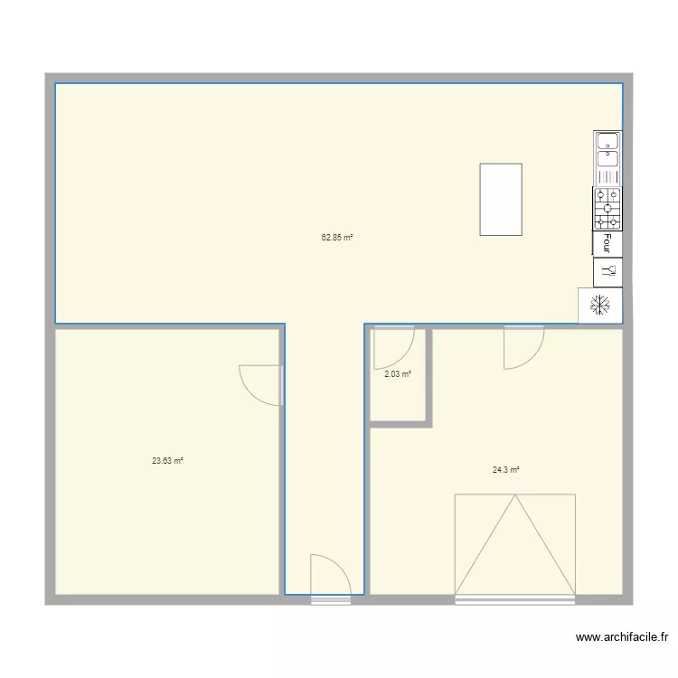 villa lapin rose. Plan de 