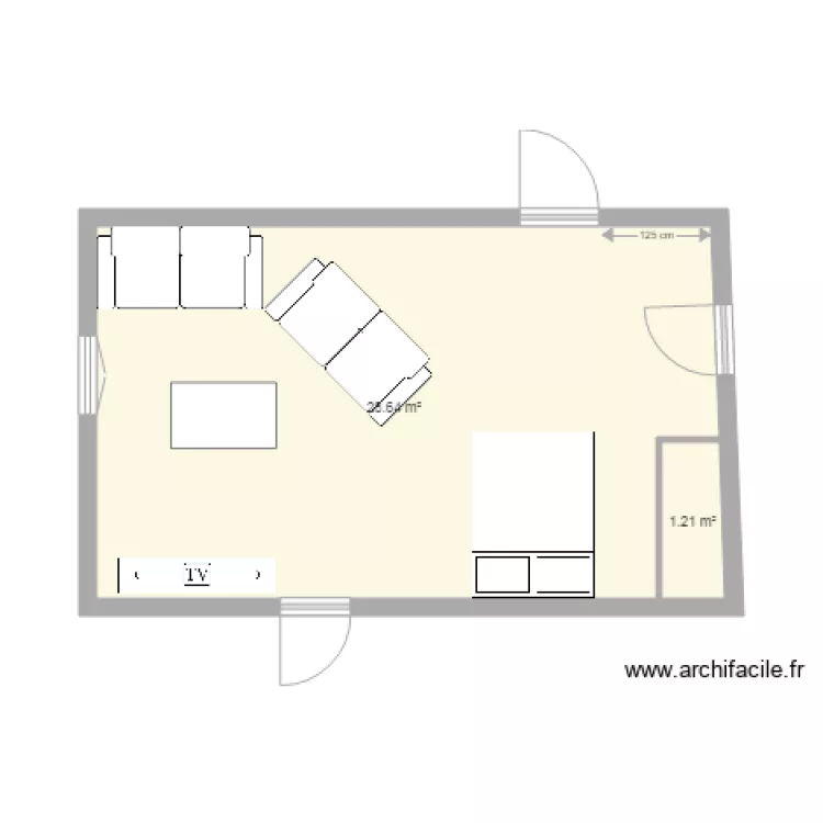 chambre sophie meublés. Plan de chambre sophie meublés. Plan de