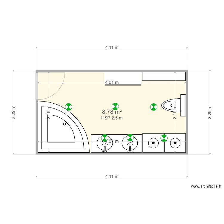 Salle de Bain Garufi 2. Plan de 0 pièce et 0 m2