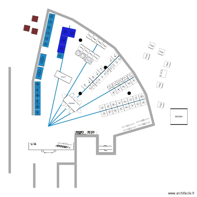 Magasin Soleil. Plan de 0 pièce et 0 m2