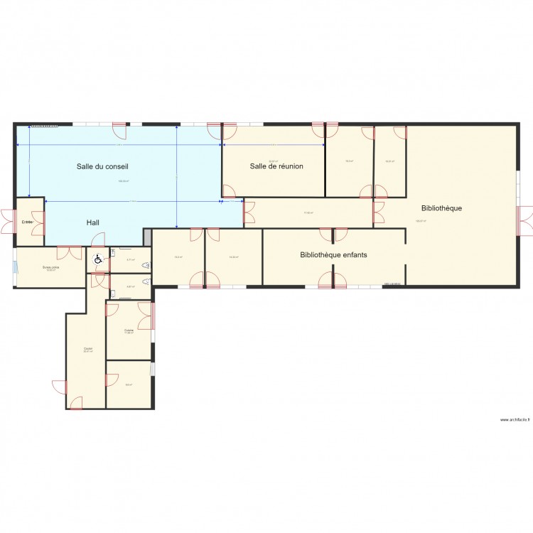 Projet salle de conseil A3 161117. Plan de 0 pièce et 0 m2