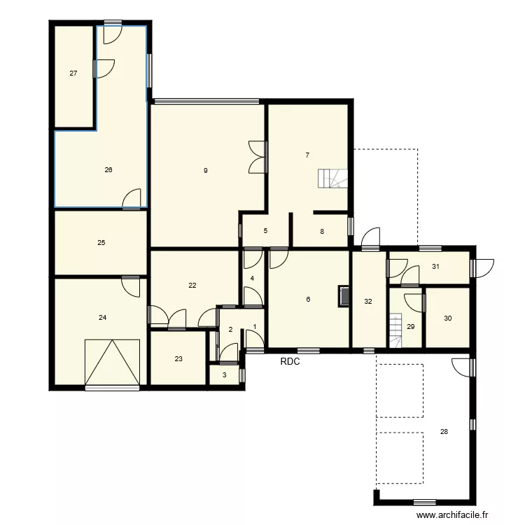 184715 JACQUOT. Plan de 