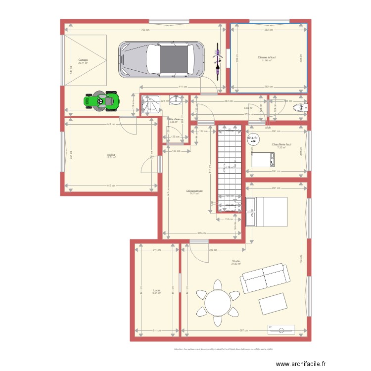 BI 1364 RUFF Sous sol NC. Plan de 0 pièce et 0 m2