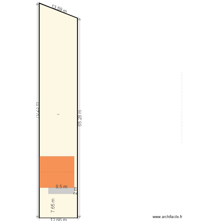 PLAN DE MASSE projette. Plan de 0 pièce et 0 m2