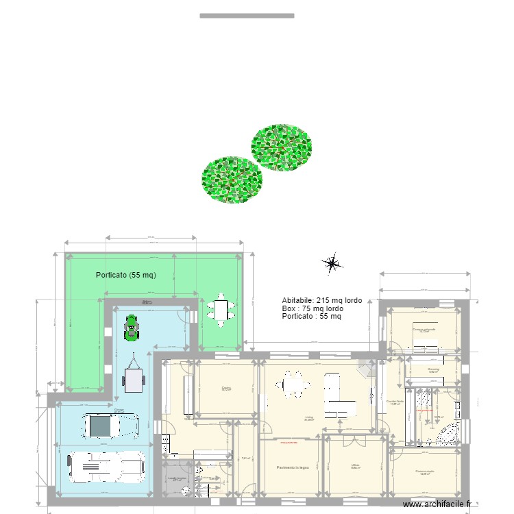 Habitable  8. Plan de 14 pièces et 294 m2