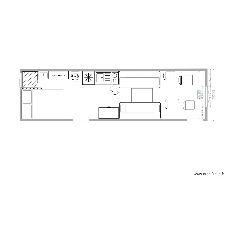 bus 2. Plan de 0 pièce et 0 m2