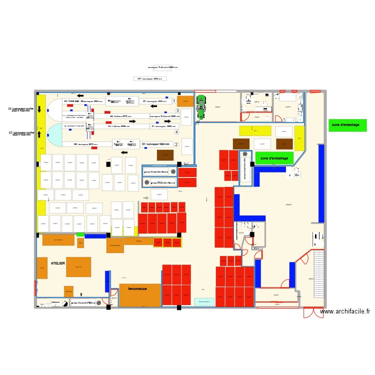 PROJET N11 30/03/2023. Plan de 17 pièces et 892 m2