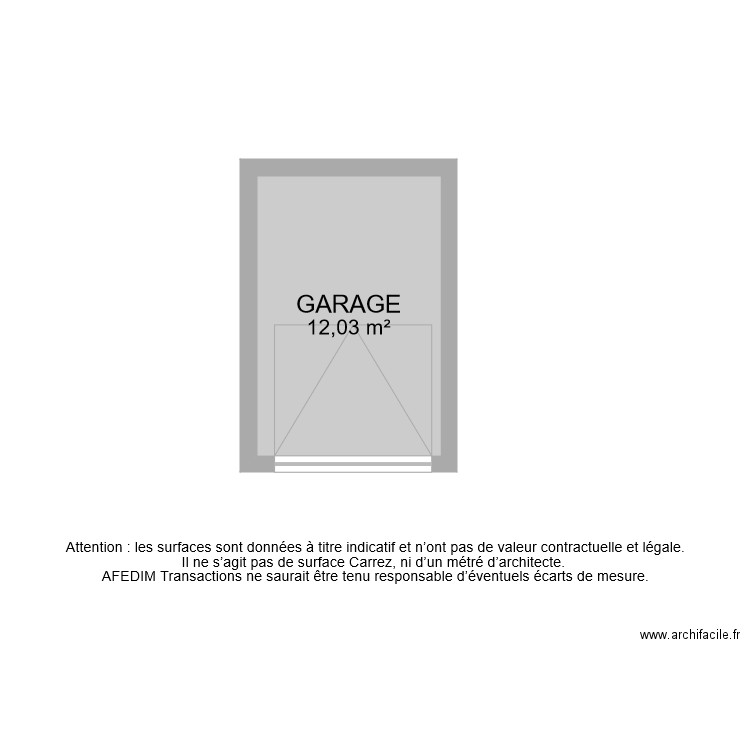 BI 7727 GARAGE . Plan de 0 pièce et 0 m2